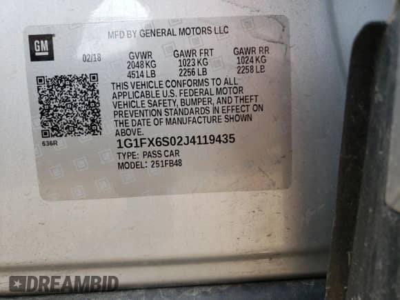 2018 Chevrolet Bolt EV Premier с VIN 1G1FX6S02J4119435, выставлен на аукционе Copart как лот 53555033 с пробегом 52 802 миль миль и . История ставок и продаж доступна на DreamBid. Изображение 12.