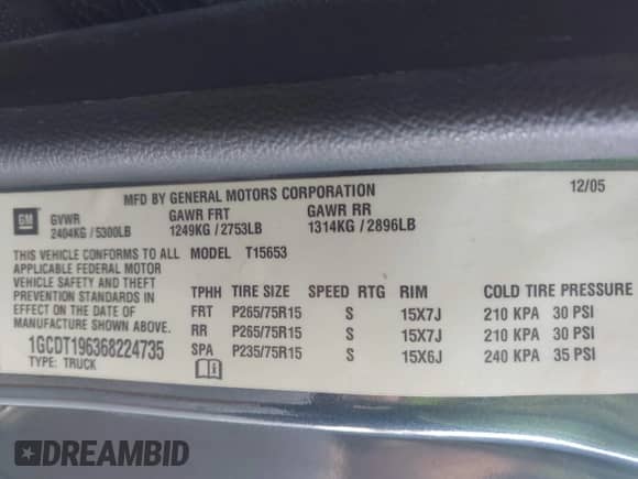 2006 Chevrolet Colorado 1LT с VIN 1GCDT196368224735, выставлен на аукционе IAAI как лот 42841688 с пробегом 167 219 миль миль и . История ставок и продаж доступна на DreamBid. Изображение 9.