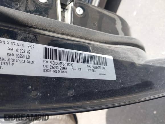 2018 Dodge Charger Police с VIN 2C3CDXAT5JH163232, выставлен на аукционе IAAI как лот 40096479 с пробегом 84 450 миль миль и . История ставок и продаж доступна на DreamBid. Изображение 9.