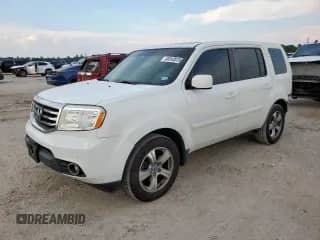 2014 Honda Pilot EX-L with VIN 5FNYF3H56EB001925, listed as a Copart auction lot 80243515 with 119,891 mi miles and Salvage title. Bid and sale history available at DreamBid. Image 1.
