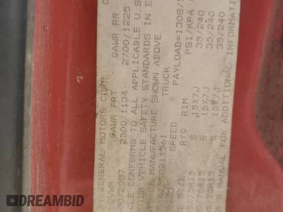 1995 Chevrolet S-10 с VIN 1GCCS14Z5S8211561, выставлен на аукционе Copart как лот 64116905 с пробегом 61 857 миль миль и Списание • Salvage title. История ставок и продаж доступна на DreamBid. Изображение 12.