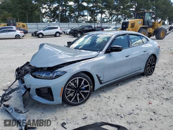 2025 BMW i4 eDrive40 with VIN WBY23HD08SFV05937, listed as a Copart auction lot 70784235 with 4,288 mi miles and Salvage title. Bid and sale history available at DreamBid. Image 1.