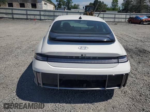 2024 Hyundai Ioniq 6 SE with VIN KMHM24AC0RA076316, listed as a Copart auction lot 59661825 with 7,474 mi miles and Salvage title. Bid and sale history available at DreamBid. Image 6.