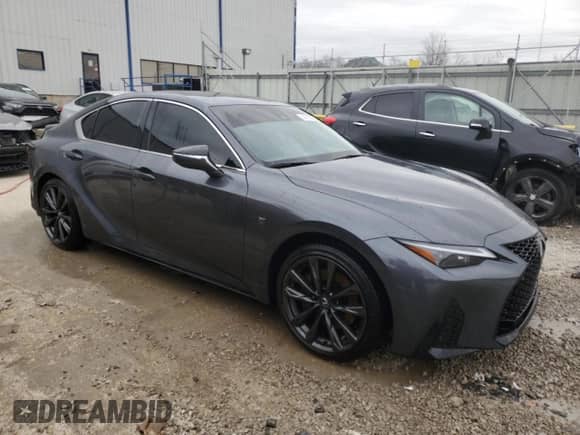 2024 Lexus IS 350 F Sport z VIN JTHBZ1E21R5037376, wystawiony jako Copart lot #46793895 z przebiegiem Nie podano mil oraz Nie do naprawy • Non repairable. Historia ofert i sprzedaży dostępna na DreamBid. Obrazek 4.