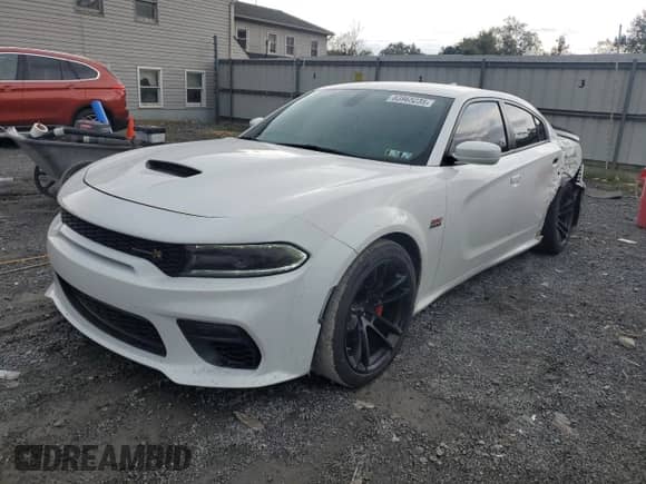 2021 Dodge Charger Scat Pack with VIN 2C3CDXGJ2MH626602, listed as a Copart auction lot 83965235 with 39,481 mi miles and Salvage title. Bid and sale history available at DreamBid. Image 1.