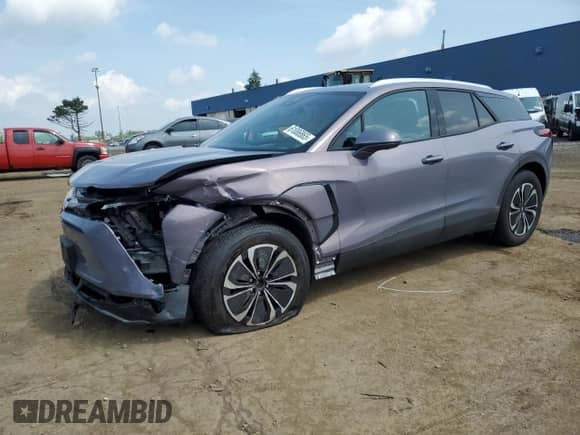 2024 Chevrolet Blazer EV eAWD LT z VIN 3GNKDBRJ3RS229001, wystawiony jako Copart lot #61086865 z przebiegiem 8 524 mil mil oraz Szkoda całkowita • Salvage title. Historia ofert i sprzedaży dostępna na DreamBid. Obrazek 1.