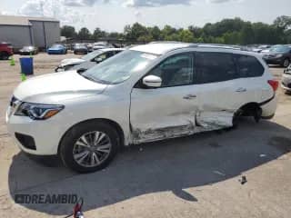 2019 Nissan Pathfinder SL with VIN 5N1DR2MN4KC611221, listed as a Copart auction lot 67928325 with 64,424 mi miles and Salvage title. Bid and sale history available at DreamBid. Image 1.