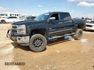 2014 Chevrolet Silverado 1500 LTZ z VIN 3GCUKSEC2EG408450, wystawiony jako Copart lot #69983625 z przebiegiem 110 684 mil mil oraz Szkoda całkowita • Salvage title. Historia ofert i sprzedaży dostępna na DreamBid. Obrazek 1.