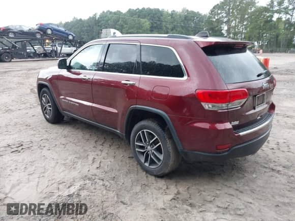 2017 Jeep Grand Cherokee Limited with VIN 1C4RJEBG8HC893038, listed as a IAAI auction lot 43045981 with 157,044 mi miles and . Bid and sale history available at DreamBid. Image 3.