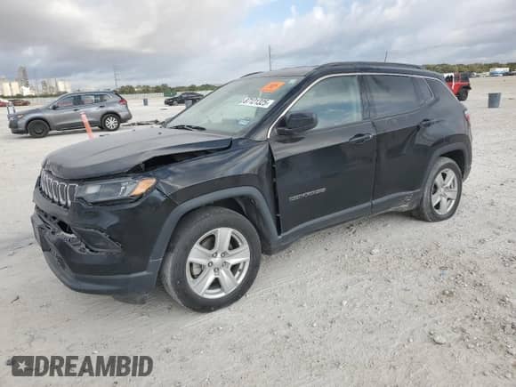 2022 Jeep Compass Altitude с VIN 3C4NJCBB2NT174892, выставлен на аукционе Copart как лот 87121325 с пробегом 95 236 миль миль и Чистый • Clean title. История ставок и продаж доступна на DreamBid. Изображение 1.