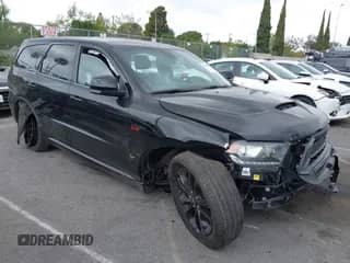 2020 Dodge Durango R/T with VIN 1C4SDHCT8LC393492, listed as a IAAI auction lot 42109890 with 43,072 mi miles and . Bid and sale history available at DreamBid. Image 1.