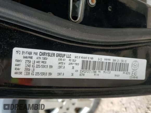 2014 Dodge Journey R/T с VIN 3C4PDDFG7ET117888, выставлен на аукционе Copart как лот 59208995 с пробегом 244 314 миль миль и Списание • Salvage title. История ставок и продаж доступна на DreamBid. Изображение 14.