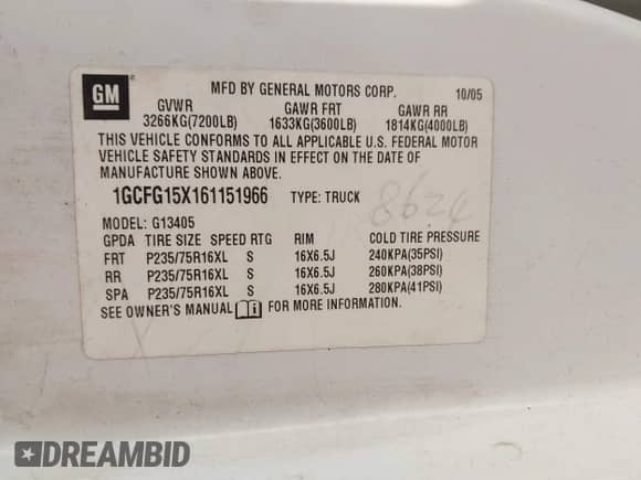 2006 Chevrolet Express Cargo с VIN 1GCFG15X161151966, выставлен на аукционе IAAI как лот 43359571 с пробегом 117 336 миль миль и . История ставок и продаж доступна на DreamBid. Изображение 9.