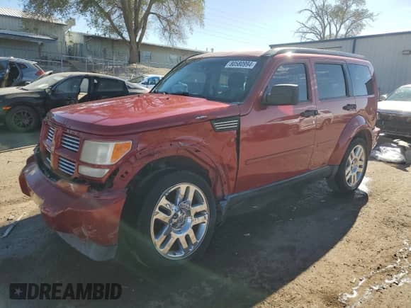 2010 Dodge Nitro Heat with VIN 1D4PT4GK8AW173738, listed as a Copart auction lot 80580994 with 103,972 mi miles and Salvage title. Bid and sale history available at DreamBid. Image 1.