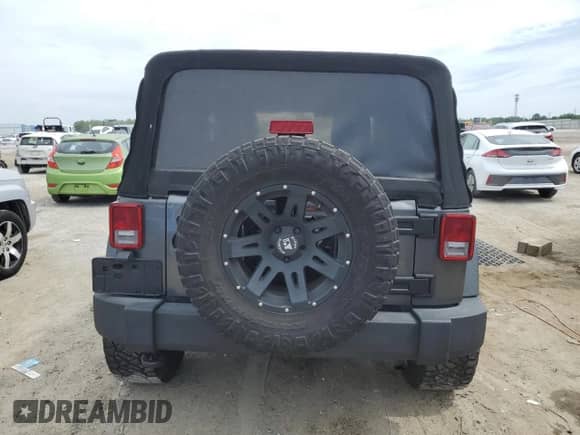 2018 Jeep Wrangler Sport S with VIN 1C4AJWAG7JL916447, listed as a Copart auction lot 55484475 with 55,136 mi miles and Salvage title. Bid and sale history available at DreamBid. Image 6.