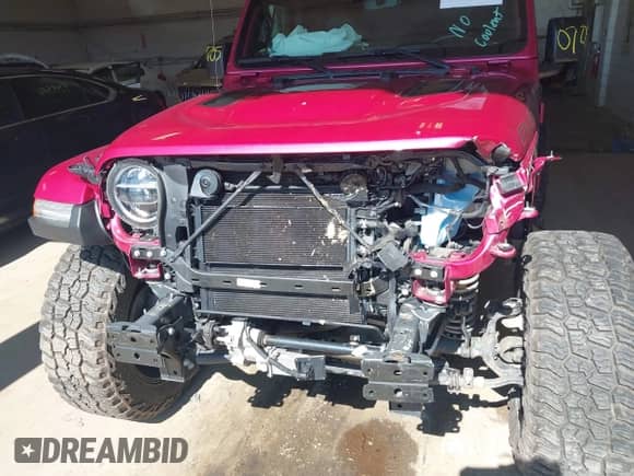 2021 Jeep Wrangler Unlimited Rubicon with VIN 1C4HJXFG4MW849855, listed as a IAAI auction lot 42620705 with 17,510 mi miles and . Bid and sale history available at DreamBid. Image 6.