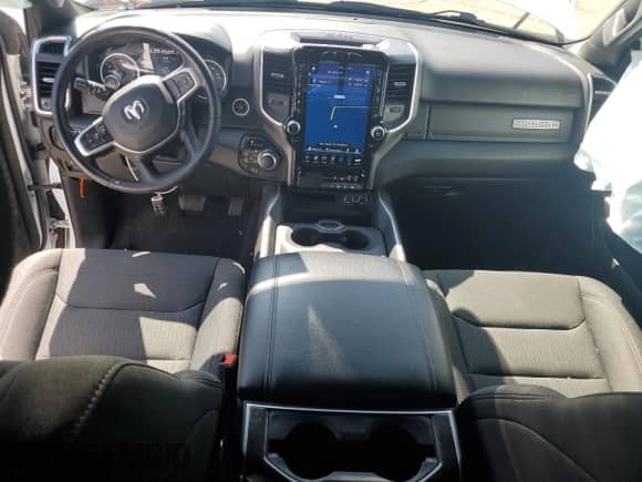 2021 Ram 1500 Lone Star with VIN 1C6SRFFT3MN590603, listed as a Copart auction lot 80301525 with 50,085 mi miles and Salvage title. Bid and sale history available at DreamBid. Image 8.