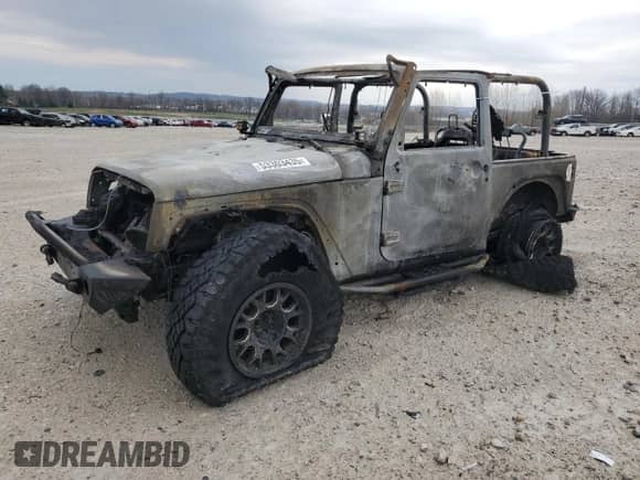 2012 Jeep Wrangler Sport with VIN 1C4AJWAG7CL210954, listed as a Copart auction lot 53303435 with Not provided miles and Non repairable. Bid and sale history available at DreamBid. Image 1.