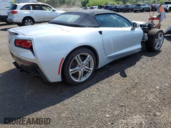 2017 Chevrolet Corvette 1LT с VIN 1G1YB3D73H5112076, выставлен на аукционе Copart как лот 63639715 с пробегом 62 927 миль миль и Списание • Salvage title. История ставок и продаж доступна на DreamBid. Изображение 3.