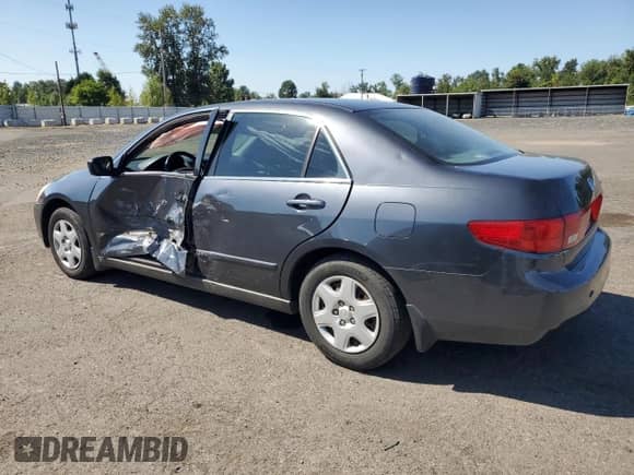 2005 Honda Accord LX with VIN 1HGCM55425A177162, listed as a Copart auction lot 66049255 with 222,785 mi miles and Salvage title. Bid and sale history available at DreamBid. Image 2.