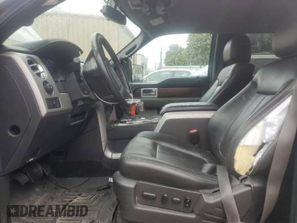 2012 Ford F-150 XL with VIN 1FTFW1ET4CFB92302, listed as a Copart auction lot 81735795 with 128,241 mi miles and Salvage title. Bid and sale history available at DreamBid. Image 7.