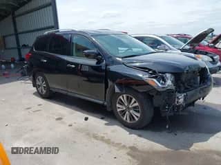 2018 Nissan Pathfinder SV with VIN 5N1DR2MN7JC641277, listed as a IAAI auction lot 42769229 with 100,830 mi miles and . Bid and sale history available at DreamBid. Image 1.