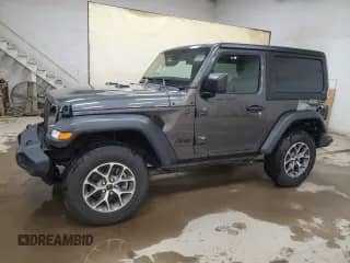 2024 Jeep Wrangler Sport S with VIN 1C4PJXAN1RW135187, listed as a Copart auction lot 71779445 with 9,637 mi miles and Clean title. Bid and sale history available at DreamBid. Image 1.