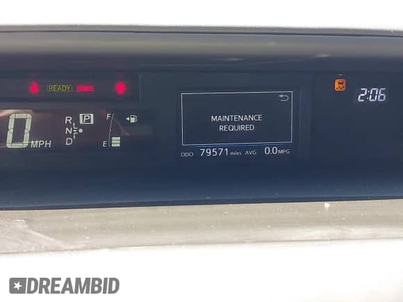 2016 Toyota Prius Two with VIN JTDZN3EU1GJ053851, listed as a IAAI auction lot 42383415 with 79,571 mi miles and . Bid and sale history available at DreamBid. Image 15.