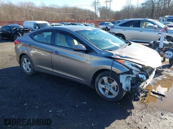 2013 Hyundai Elantra GLS with VIN 5NPDH4AE0DH396788, listed as a IAAI auction lot 41216205 with 40,749 mi miles and . Bid and sale history available at DreamBid. Image 1.