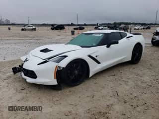 2014 Chevrolet Corvette Z51 2LT z VIN 1G1YJ2D7XE5126372, wystawiony jako Copart lot #44949125 z przebiegiem 98 179 mil mil oraz Szkoda całkowita • Salvage title. Historia ofert i sprzedaży dostępna na DreamBid. Obrazek 1.