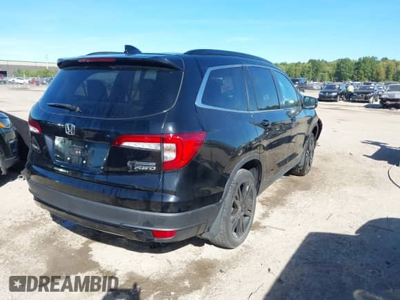 2022 Honda Pilot Special Edition with VIN 5FNYF6H28NB057646, listed as a IAAI auction lot 43356301 with 46,911 mi miles and . Bid and sale history available at DreamBid. Image 4.