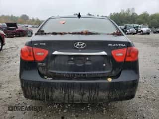 2010 Hyundai Elantra GLS with VIN KMHDU4AD5AU186770, listed as a Copart auction lot 86482155 with Not provided miles and Clean title. Bid and sale history available at DreamBid. Image 6.