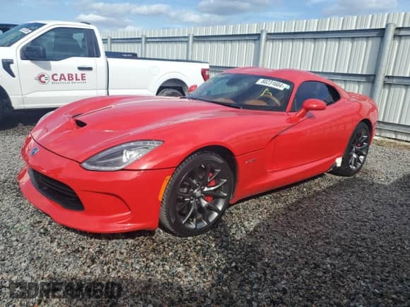 2013 Dodge Viper GTS with VIN 1C3ADEBZ2DV100017, listed as a Copart auction lot 80231604 with 1,216 mi miles and Non repairable. Bid and sale history available at DreamBid. Image 1.