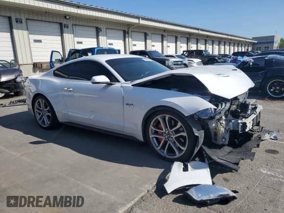 2018 Ford Mustang GT with VIN 1FA6P8CF1J5132005, listed as a Copart auction lot 72088195 with 125,497 mi miles and Salvage title. Bid and sale history available at DreamBid. Image 4.