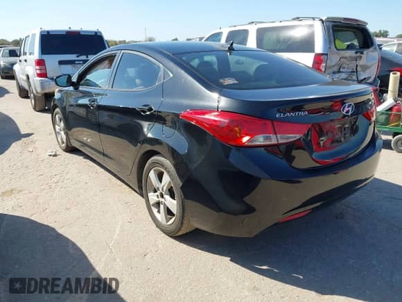 2013 Hyundai Elantra GLS with VIN 5NPDH4AEXDH152663, listed as a IAAI auction lot 43435790 with 122,625 mi miles and . Bid and sale history available at DreamBid. Image 3.
