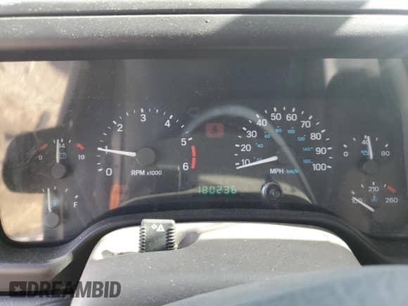 1998 Jeep Wrangler Sport z VIN 1J4FY19SXWP734488, wystawiony jako Copart lot #81896775 z przebiegiem 180 236 mil mil oraz Czysty tytuł • Clean title. Historia ofert i sprzedaży dostępna na DreamBid. Obrazek 9.