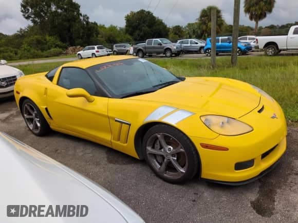 2010 Chevrolet Corvette Z16 Grand Sport 3LT with VIN 1G1YW2DW5A5105867, listed as a Copart auction lot 74080704 with Not provided miles and Salvage title. Bid and sale history available at DreamBid. Image 4.