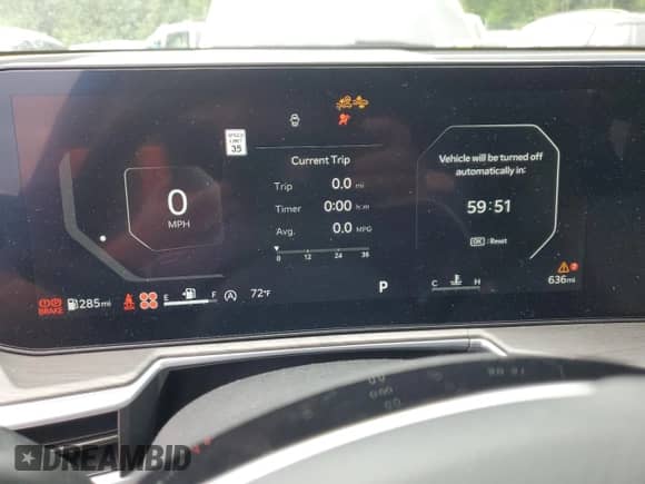 2025 Kia Sorento X-Line SX with VIN 5XYRKDJFXSG345920, listed as a Copart auction lot 62361385 with 636 mi miles and Salvage title. Bid and sale history available at DreamBid. Image 9.