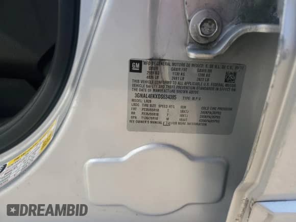 2013 Chevrolet Captiva Sport LTZ с VIN 3GNAL4EKXDS634385, выставлен на аукционе Copart как лот 78938004 с пробегом 151 633 миль миль и Списание • Salvage title. История ставок и продаж доступна на DreamBid. Изображение 15.