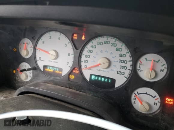 2003 Dodge 2500 ST with VIN 3D7KA28D63G792301, listed as a Copart auction lot 42328405 with 275,203 mi miles and Salvage title. Bid and sale history available at DreamBid. Image 9.