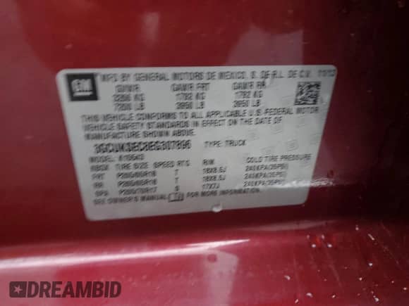 2014 Chevrolet Silverado 1500 LTZ with VIN 3GCUKSEC8EG307896, listed as a Copart auction lot 83953025 with 104,445 mi miles and Salvage title. Bid and sale history available at DreamBid. Image 12.