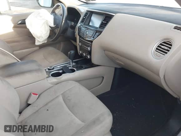 2017 Nissan Pathfinder SV with VIN 5N1DR2MM9HC645218, listed as a IAAI auction lot 40697929 with 103,533 mi miles and . Bid and sale history available at DreamBid. Image 5.
