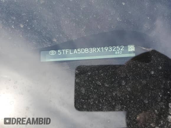 2024 Toyota Tundra SR5 with VIN 5TFLA5DB3RX193252, listed as a Copart auction lot 48814365 with 9,015 mi miles and Salvage title. Bid and sale history available at DreamBid. Image 13.