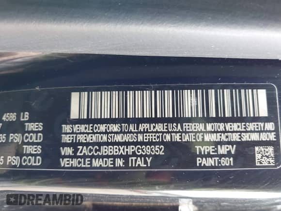 2017 Jeep Renegade Latitude с VIN ZACCJBBBXHPG39352, выставлен на аукционе IAAI как лот 42820530 с пробегом 144 959 миль миль и . История ставок и продаж доступна на DreamBid. Изображение 9.