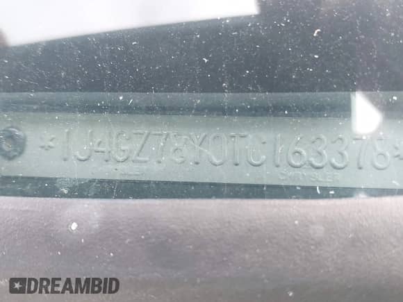 1996 Jeep Grand Cherokee Limited с VIN 1J4GZ78Y0TC163378, выставлен на аукционе IAAI как лот 43537935 с пробегом 251 488 миль миль и . История ставок и продаж доступна на DreamBid. Изображение 9.