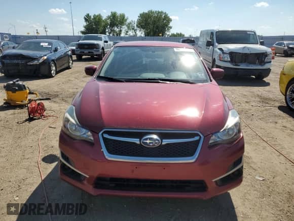 2015 Subaru Impreza Premium with VIN JF1GJAC68FH012205, listed as a Copart auction lot 80741295 with 57,824 mi miles and Salvage title. Bid and sale history available at DreamBid. Image 5.