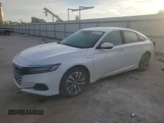 2022 Honda Accord EX-L with VIN 1HGCV3F50NA009870, listed as a Copart auction lot 70881975 with 17,943 mi miles and Salvage title. Bid and sale history available at DreamBid. Image 1.