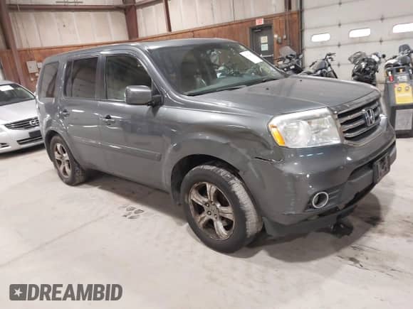 2013 Honda Pilot EX-L with VIN 5FNYF4H55DB033673, listed as a IAAI auction lot 43454478 with 215,014 mi miles and . Bid and sale history available at DreamBid. Image 1.