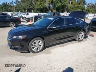 2018 Chevrolet Impala LT with VIN 1G1105S34JU114062, listed as a Copart auction lot 90459015 with 156,686 mi miles and Salvage title. Bid and sale history available at DreamBid. Image 1.