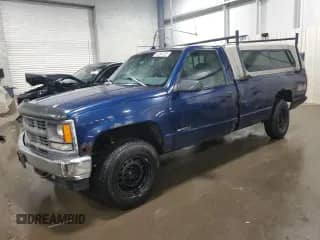 1998 Chevrolet Silverado 1500 with VIN 1GCEK14M9WE242736, listed as a Copart auction lot 59294785 with 127,994 mi miles and Salvage title. Bid and sale history available at DreamBid. Image 1.